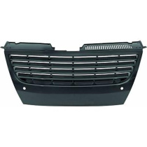 VW PASSAT 05-10 Ribbad Svart Sportgrill Komplett (med PDC) DIEDERICHS